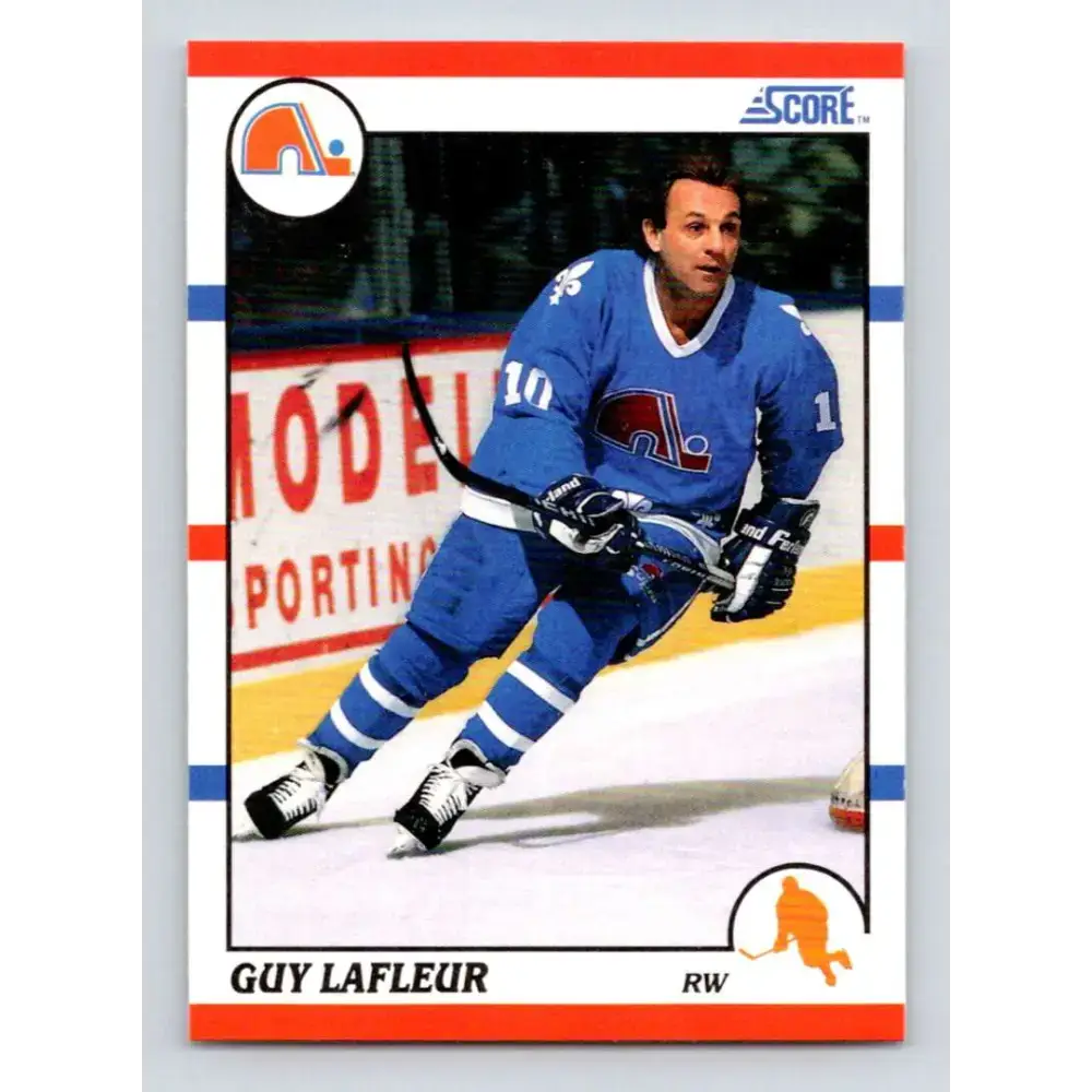 1990-91 Score #290 Guy Lafleur NM-MT Quebec Nordiques Hockey Card - Hockey Card Single