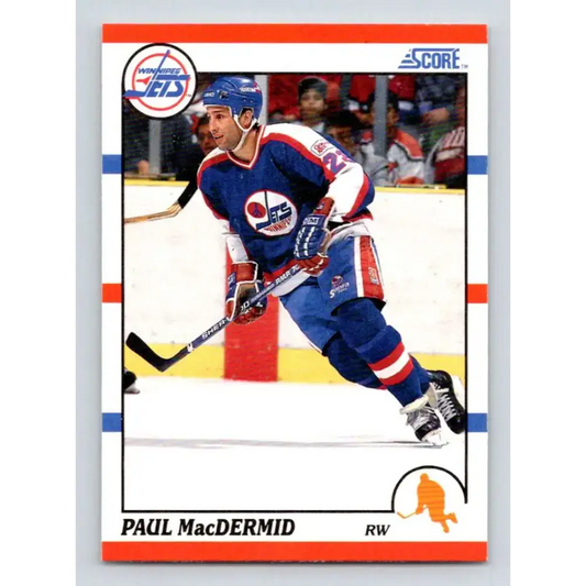 1990-91 Score #296 Paul MacDermid NM-MT Winnipeg Jets Hockey Card