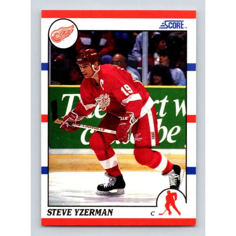 1990-91 Score #3 Steve Yzerman NM-MT Detroit Red Wings Hockey Card - Hockey Card Single