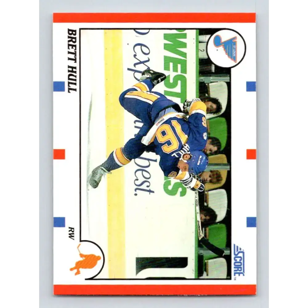 1990-91 Score #300 Brett Hull NM-MT St. Louis Blues Hockey Card - Hockey Card Single