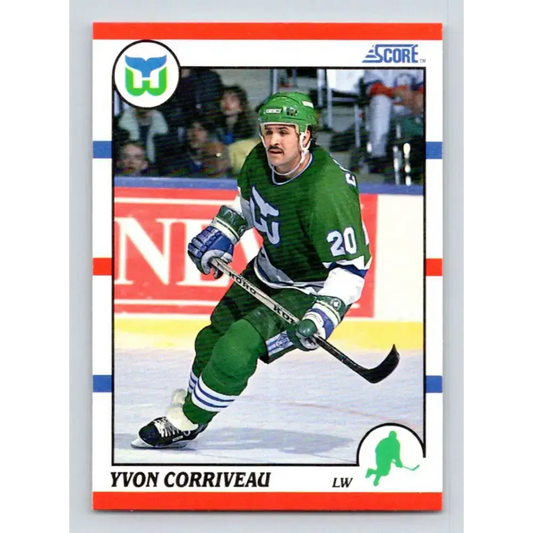 1990-91 Score #302 Yvon Corriveau NM-MT RC Rookie Hartford Whalers Hockey Card - Hockey Card Single