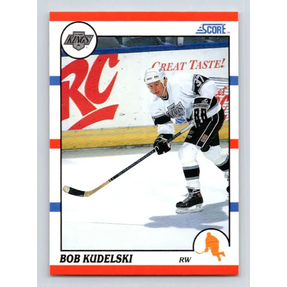1990-91 Score #305 Bob Kudelski NM-MT RC Rookie Los Angeles Kings Hockey Card - Hockey Card Single