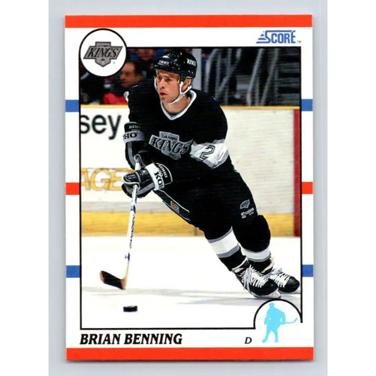 1990-91 Score #306 Brian Benning NM-MT Los Angeles Kings Hockey Card