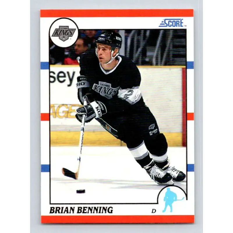 1990-91 Score #306 Brian Benning NM-MT Los Angeles Kings Hockey Card - Hockey Card Single