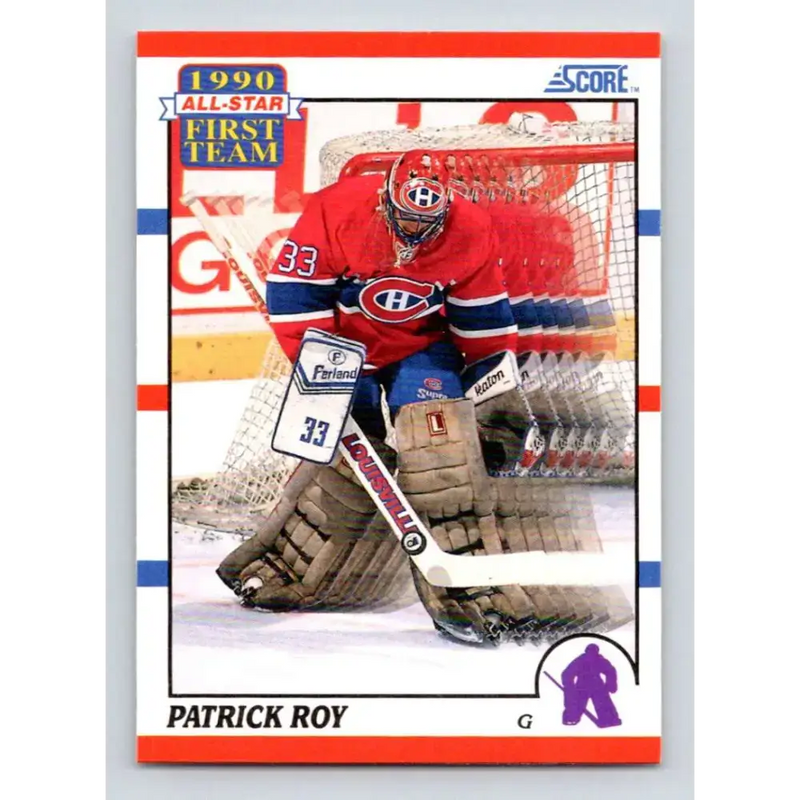 1990-91 Score #312 Patrick Roy NM-MT Montreal Canadiens Hockey Card - Hockey Card Single