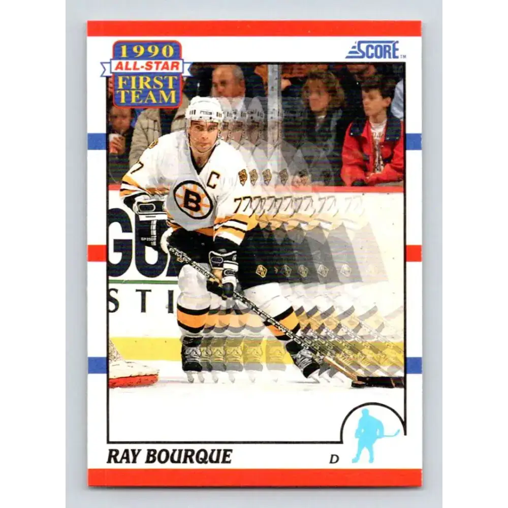 1990-91 Score #313 Ray Bourque NM-MT Boston Bruins Hockey Card - Hockey Card Single