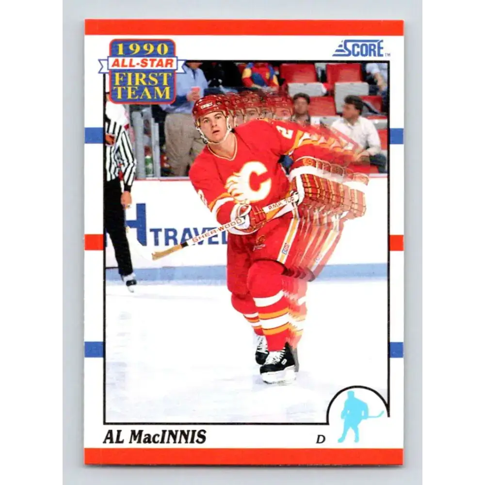 1990-91 Score #314 Al MacInnis NM-MT Calgary Flames Hockey Card - Hockey Card Single