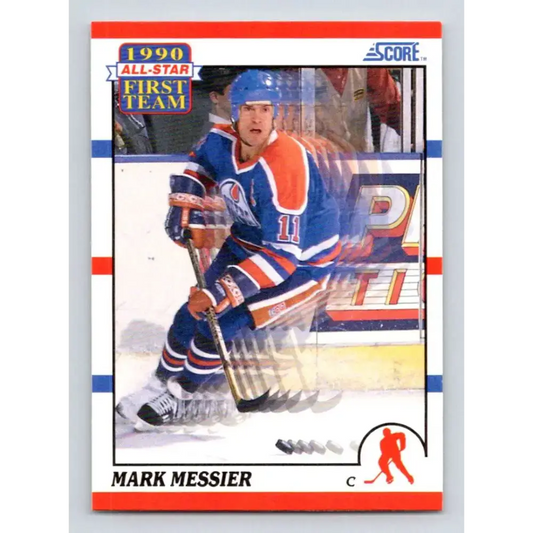 1990-91 Score #315 Mark Messier NM-MT Edmonton Oilers Hockey Card