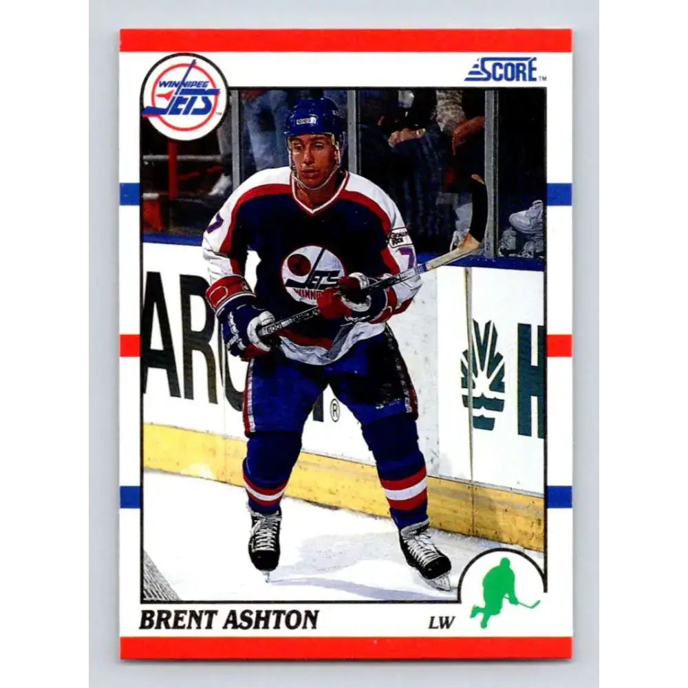 1990-91 Score #31b Brent Ashton NM-MT Winnipeg Jets Hockey Card - Hockey Card Single