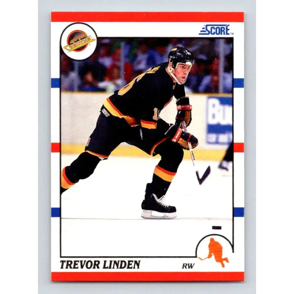 1990-91 Score #32 Trevor Linden NM-MT Vancouver Canucks Hockey Card - Hockey Card Single