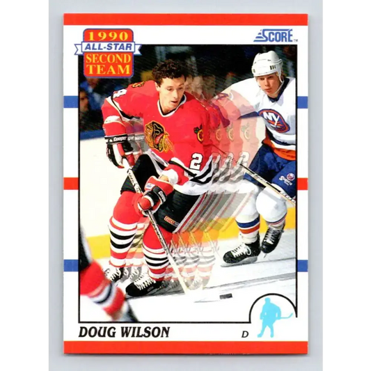 1990-91 Score #320 Doug Wilson NM-MT Chicago Blackhawks Hockey Card