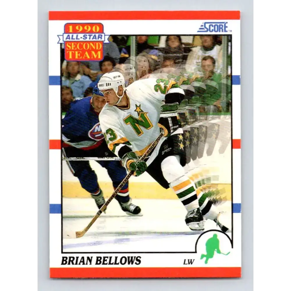 1990-91 Score #322 Brian Bellows NM-MT Minnesota North Stars Hockey Card - Hockey Card Single