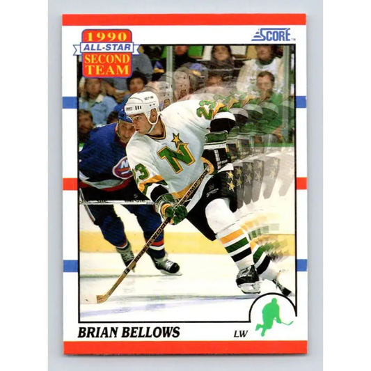 1990-91 Score #322 Brian Bellows NM-MT Minnesota North Stars Hockey Card - Hockey Card Single