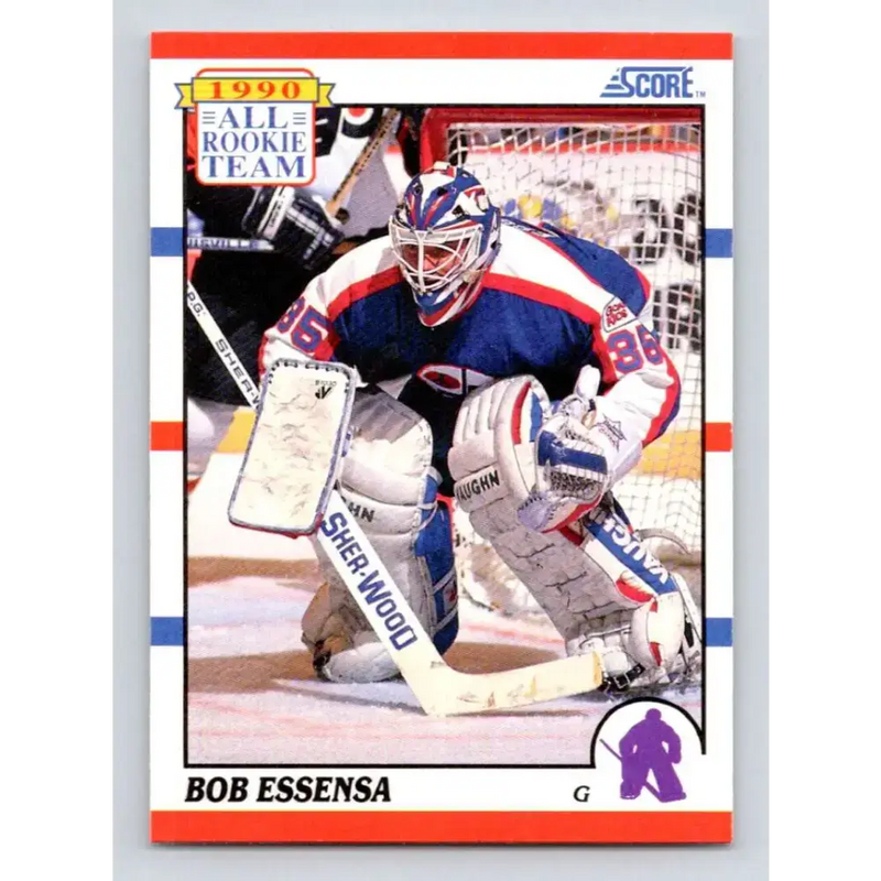 1990-91 Score #324 Bob Essensa NM-MT Winnipeg Jets Hockey Card - Hockey Card Single