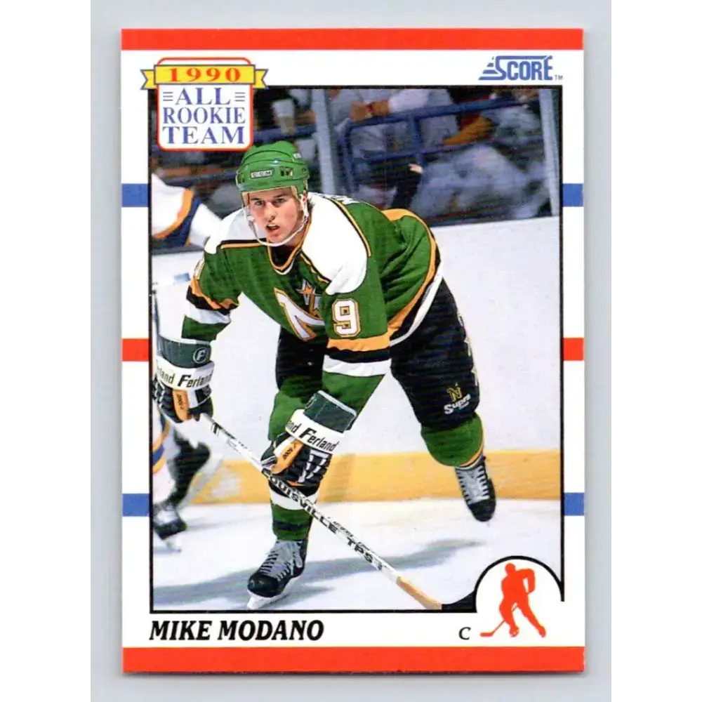 1990-91 Score #327 Mike Modano NM-MT Minnesota North Stars Hockey Card - Hockey Card Single
