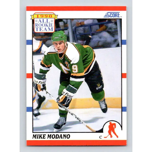 1990-91 Score #327 Mike Modano NM-MT Minnesota North Stars Hockey Card - Hockey Card Single