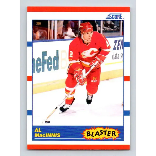 1990-91 Score #335 Al MacInnis NM-MT Calgary Flames Hockey Card