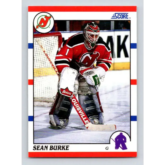 1990-91 Score #34 Sean Burke NM-MT New Jersey Devils Hockey Card