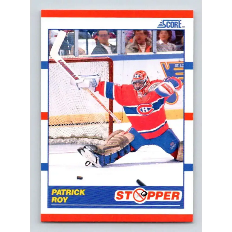 1990-91 Score #344 Patrick Roy NM-MT Montreal Canadiens Hockey Card - Hockey Card Single