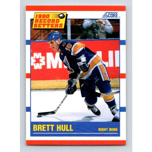 1990-91 Score #346 Brett Hull NM-MT St. Louis Blues Hockey Card