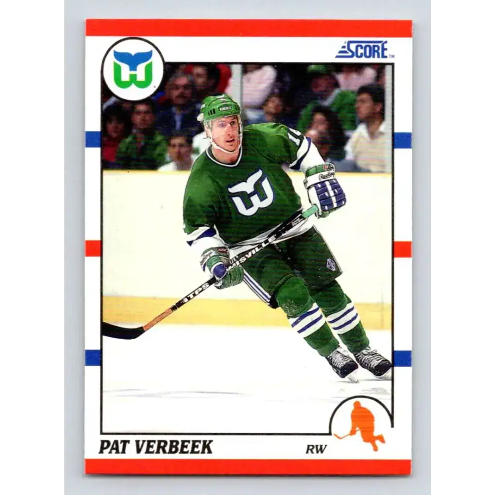 1990-91 Score #35 Pat Verbeek NM-MT Hartford Whalers Hockey Card - Hockey Card Single