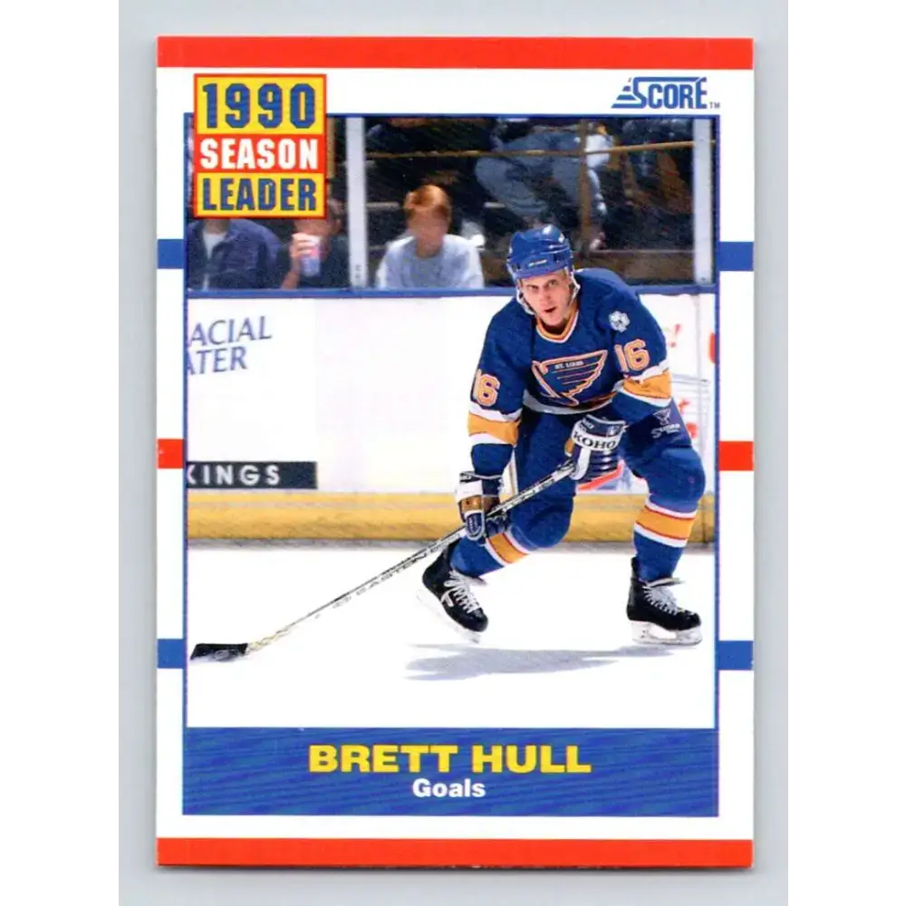 1990-91 Score #351 Brett Hull NM-MT St. Louis Blues Hockey Card - Hockey Card Single