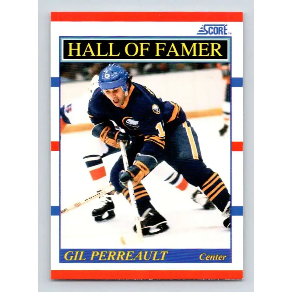 1990-91 Score #355 Gilbert Perreault NM-MT Buffalo Sabres Hockey Card - Hockey Card Single