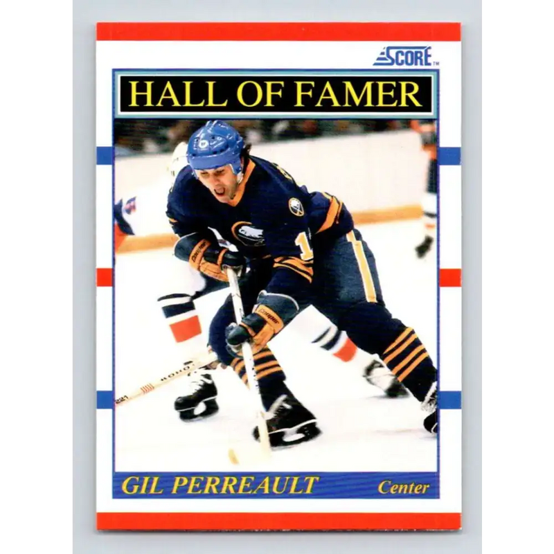 1990-91 Score #355 Gilbert Perreault NM-MT Buffalo Sabres Hockey Card - Hockey Card Single