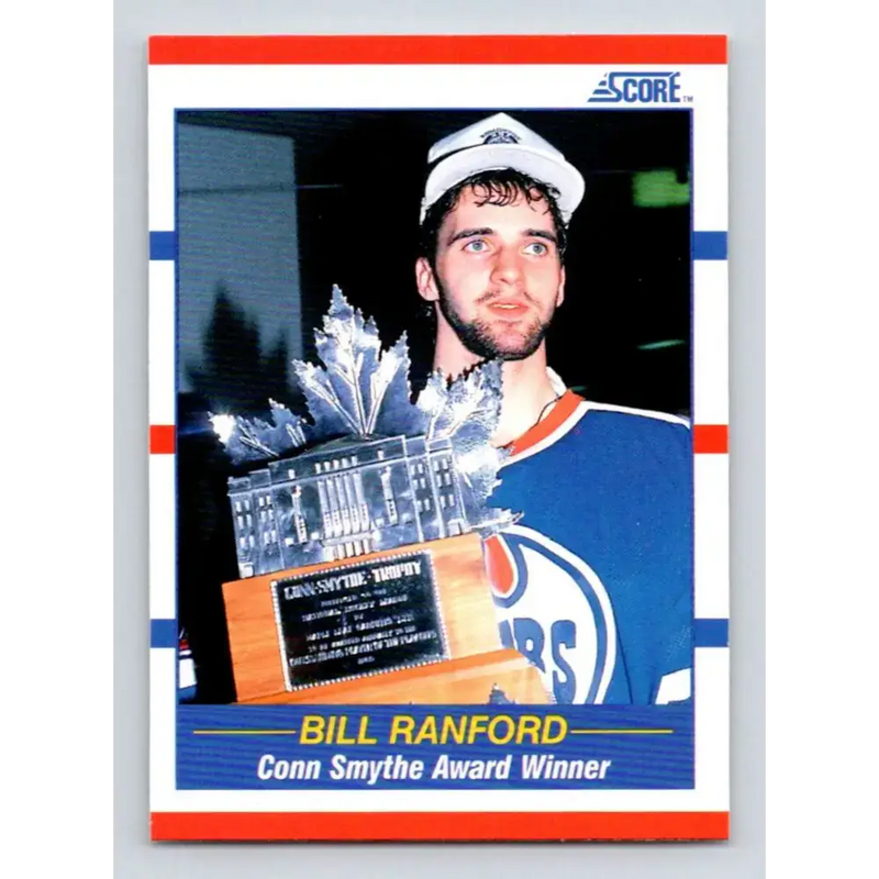 1990-91 Score #358 Bill Ranford NM-MT Edmonton Oilers Hockey Card - Hockey Card Single