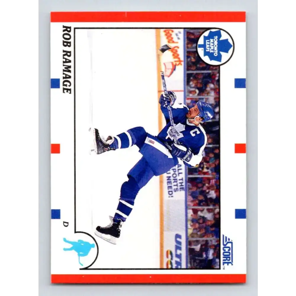 1990-91 Score #36 Rob Ramage NM-MT Toronto Maple Leafs Hockey Card - Hockey Card Single
