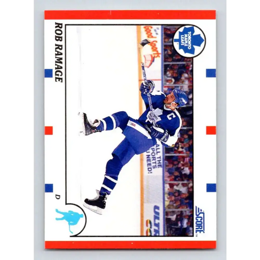 1990-91 Score #36 Rob Ramage NM-MT Toronto Maple Leafs Hockey Card - Hockey Card Single