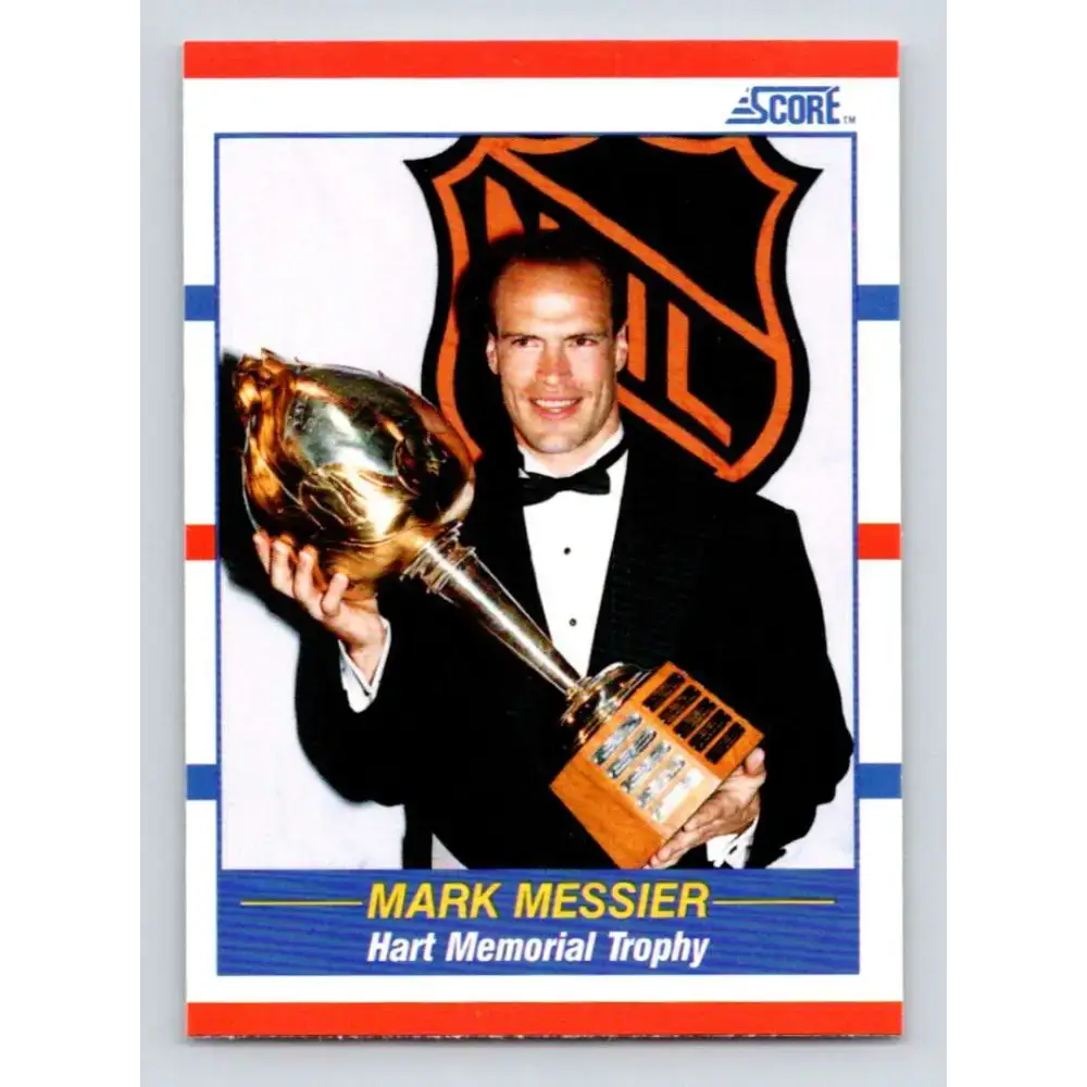 1990-91 Score #360 Mark Messier NM-MT Edmonton Oilers Hockey Card - Hockey Card Single