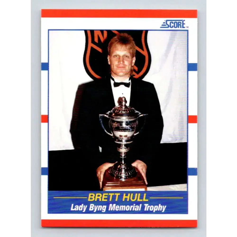 1990-91 Score #366 Brett Hull NM-MT St. Louis Blues Hockey Card - Hockey Card Single
