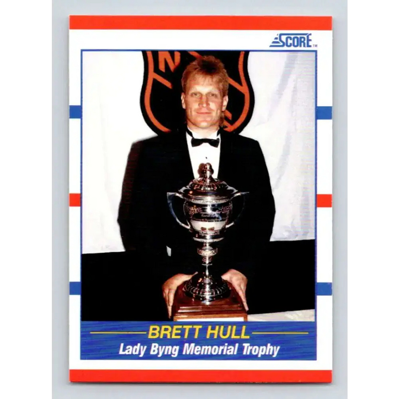 1990-91 Score #366 Brett Hull NM-MT St. Louis Blues Hockey Card - Hockey Card Single
