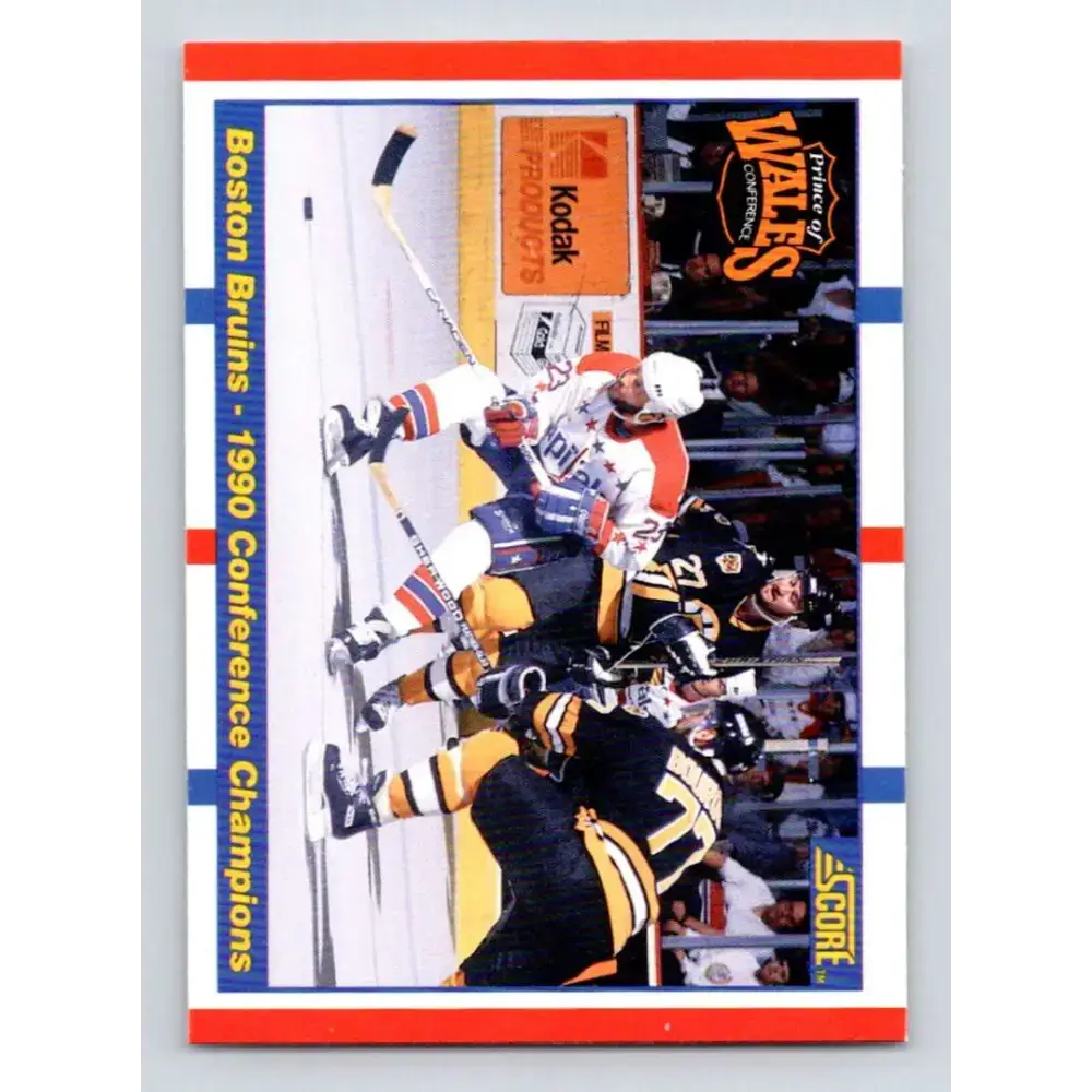 1990-91 Score #368 Boston Bruins/Washington Capitals NM-MT Boston Bruins/Washington Capitals Hockey Card