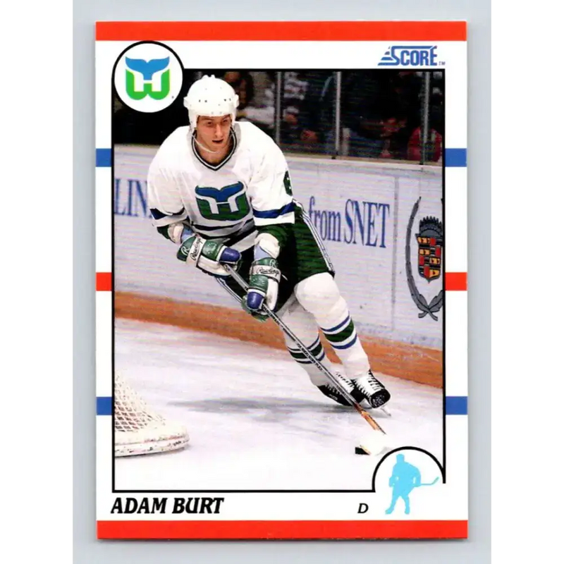 1990-91 Score #370 Adam Burt NM-MT RC Rookie Hartford Whalers Hockey Card - Hockey Card Single