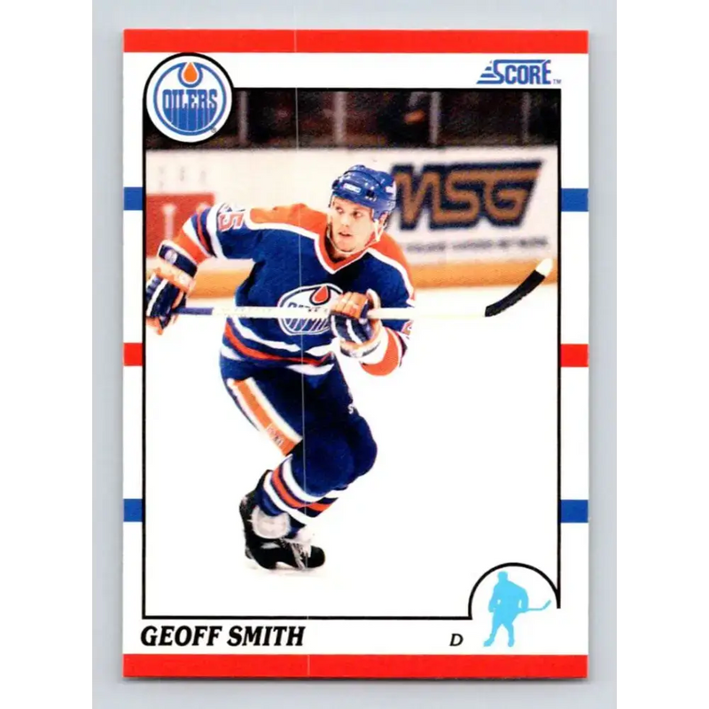 1990-91 Score #373 Geoff Smith NM-MT RC Rookie Edmonton Oilers Hockey Card - Hockey Card Single