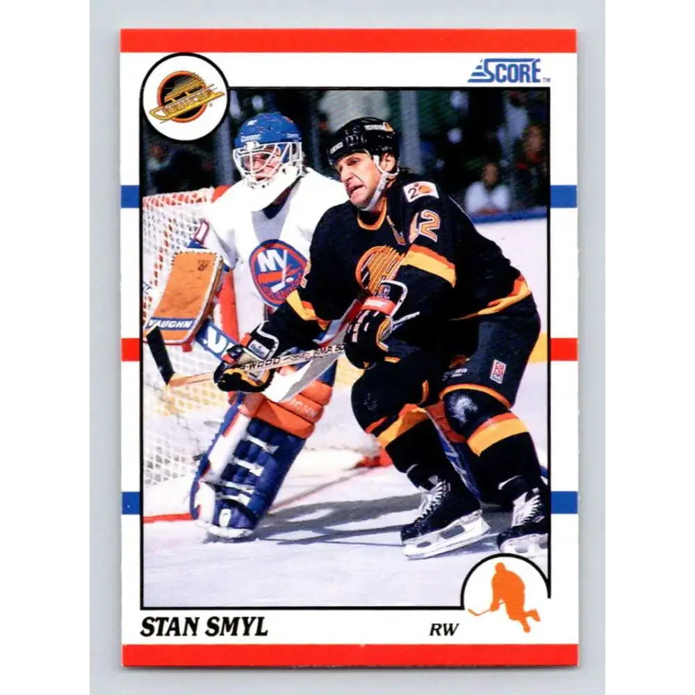 1990-91 Score #374 Stan Smyl NM-MT Vancouver Canucks Hockey Card - Hockey Card Single