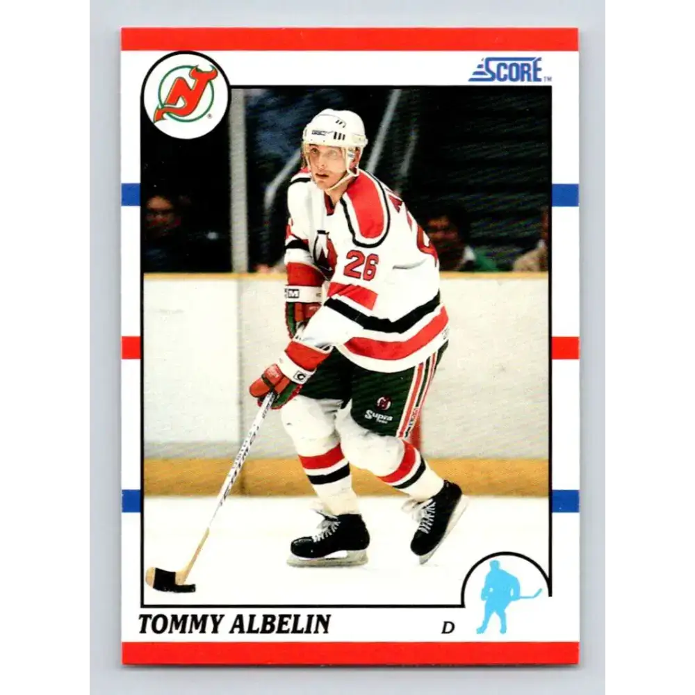 1990-91 Score #378 Tommy Albelin NM-MT New Jersey Devils Hockey Card - Hockey Card Single