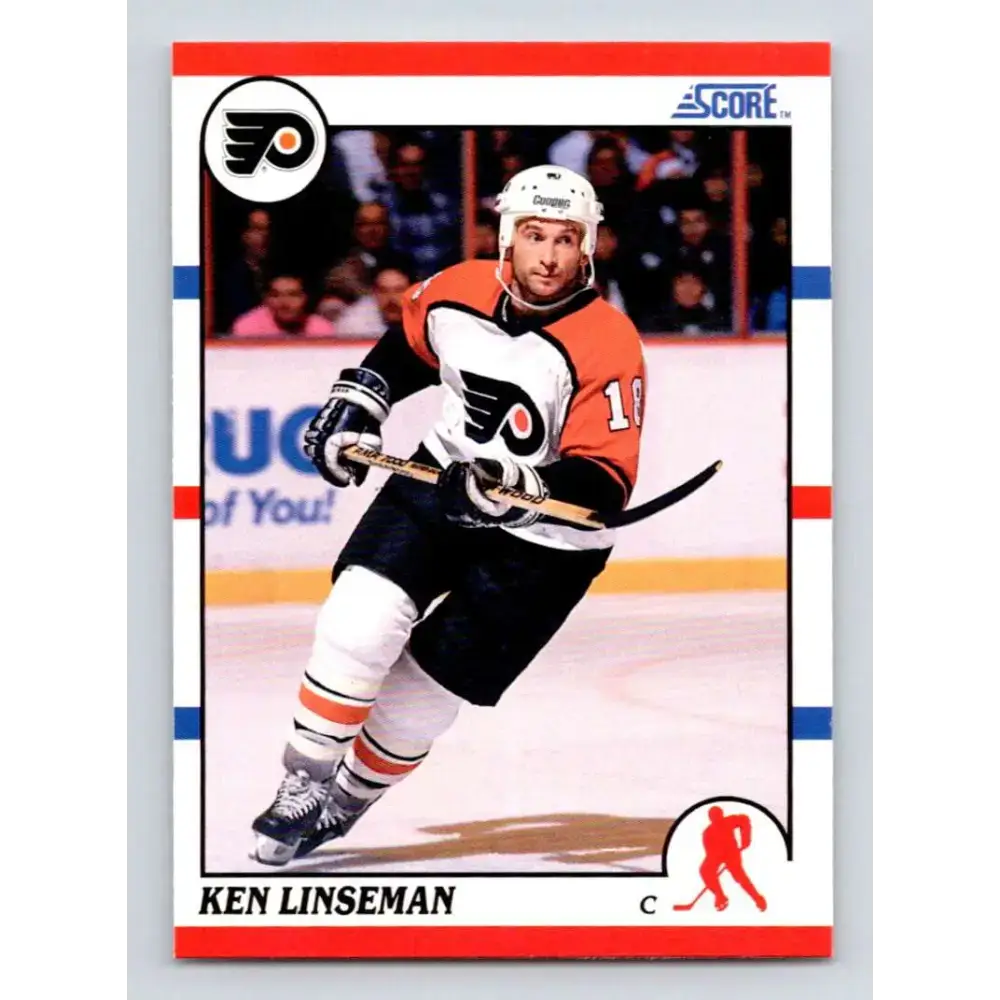 1990-91 Score #380 Ken Linseman NM-MT Philadelphia Flyers Hockey Card - Hockey Card Single