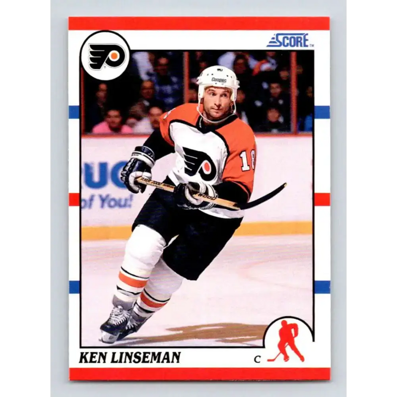 1990-91 Score #380 Ken Linseman NM-MT Philadelphia Flyers Hockey Card - Hockey Card Single