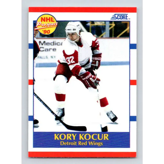 1990-91 Score #384 Kory Kocur NM-MT RC Rookie Detroit Red Wings Hockey Card