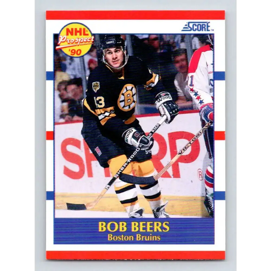 1990-91 Score #385 Bob Beers NM-MT RC Rookie Boston Bruins Hockey Card