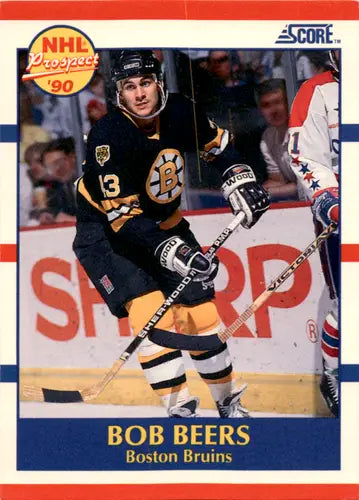 1990-91 Score #385 Bob Beers NM Near Mint RC Rookie Bruins ID:46056 - Hockey Card Single