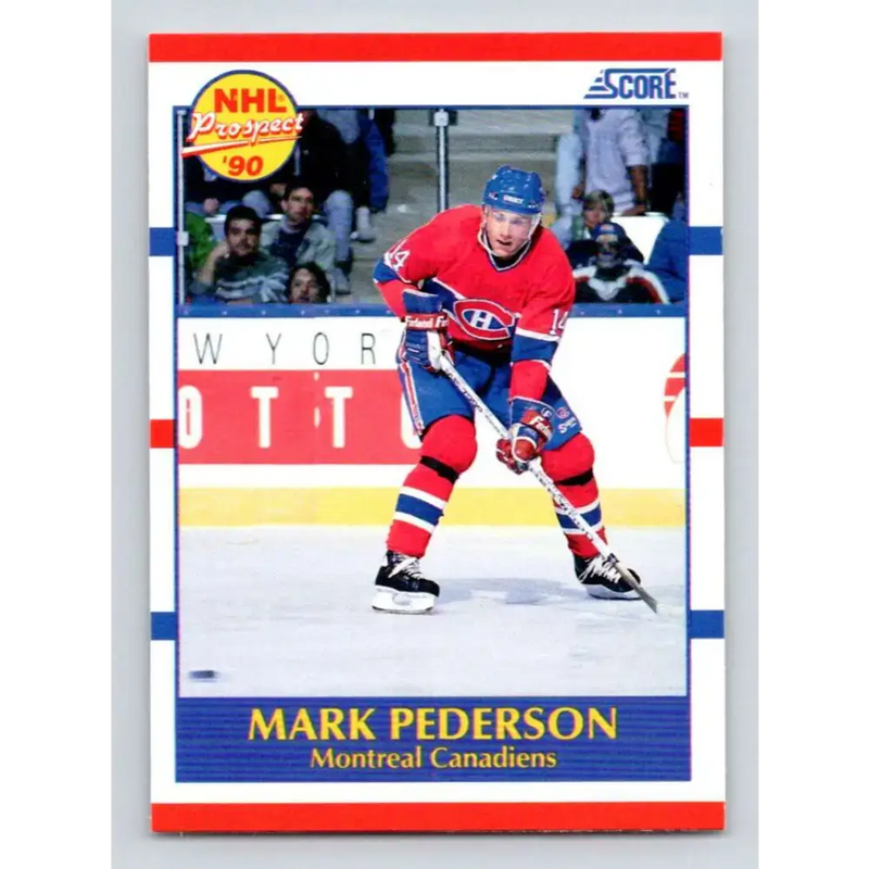 1990-91 Score #387 Mark Pederson NM-MT RC Rookie Montreal Canadiens Hockey Card - Hockey Card Single