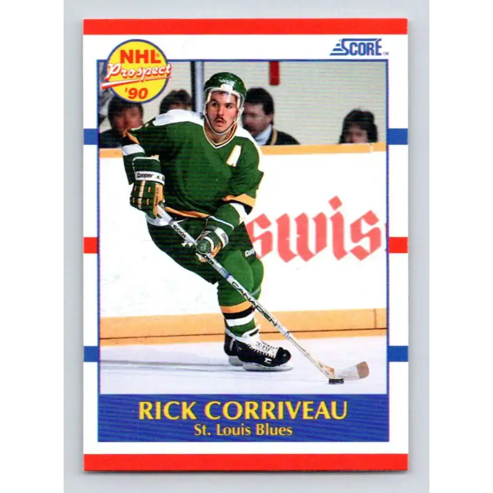 1990-91 Score #396 Rick Corriveau NM-MT RC Rookie St. Louis Blues Hockey Card - Hockey Card Single