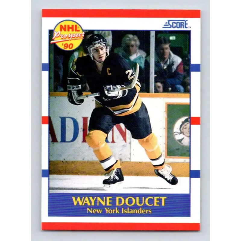 1990-91 Score #397 Wayne Doucet NM-MT RC Rookie New York Islanders Hockey Card - Hockey Card Single