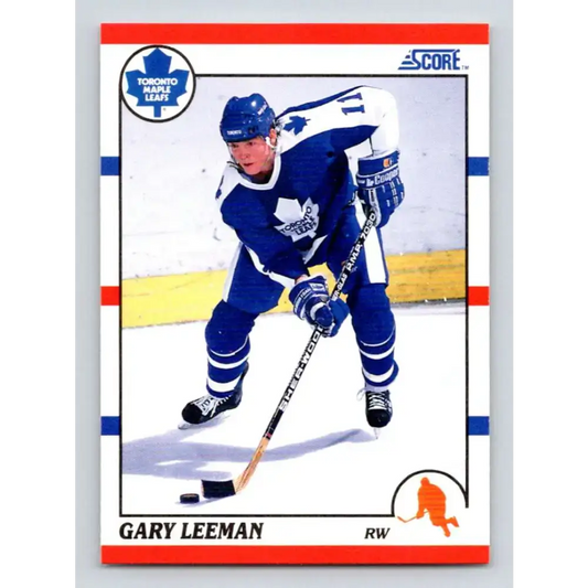 1990-91 Score #40 Gary Leeman NM-MT Toronto Maple Leafs Hockey Card - Hockey Card Single