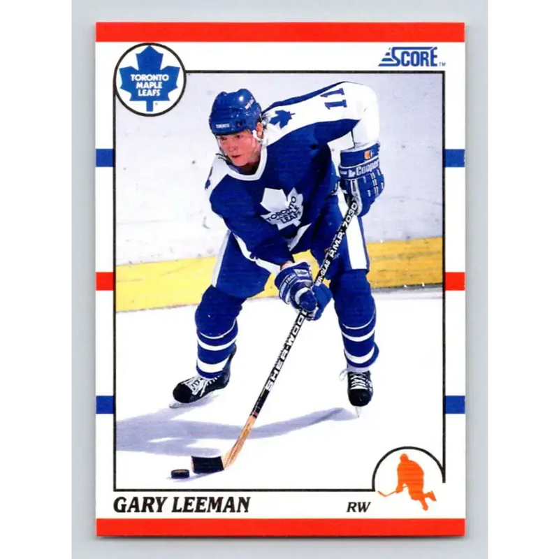 1990-91 Score #40 Gary Leeman NM-MT Toronto Maple Leafs Hockey Card - Hockey Card Single