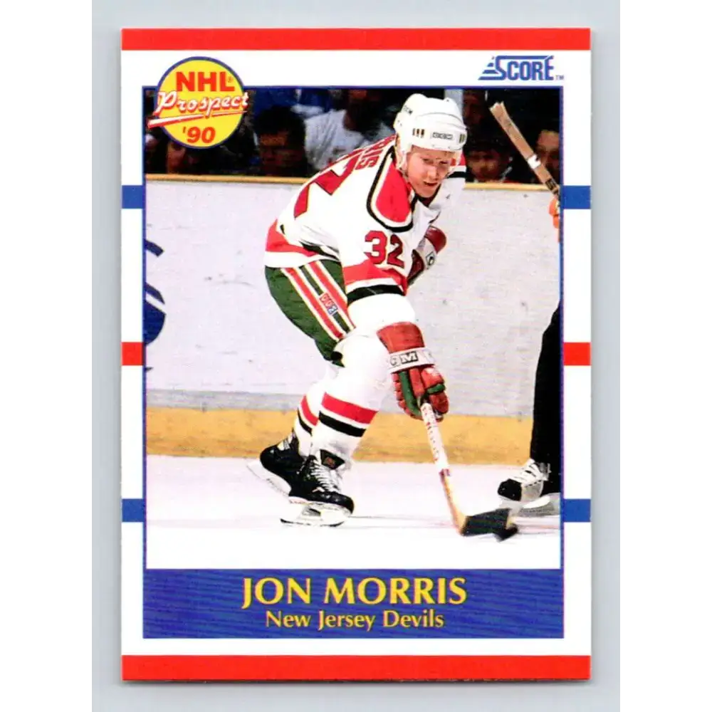 1990-91 Score #401 Jon Morris NM-MT RC Rookie New Jersey Devils Hockey Card - Hockey Card Single